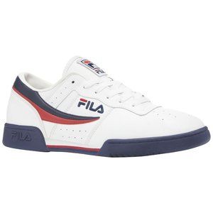 Fila Original Fitness Mens Size 9 Shoes White Blue Leather Athletic Sneakers NEW